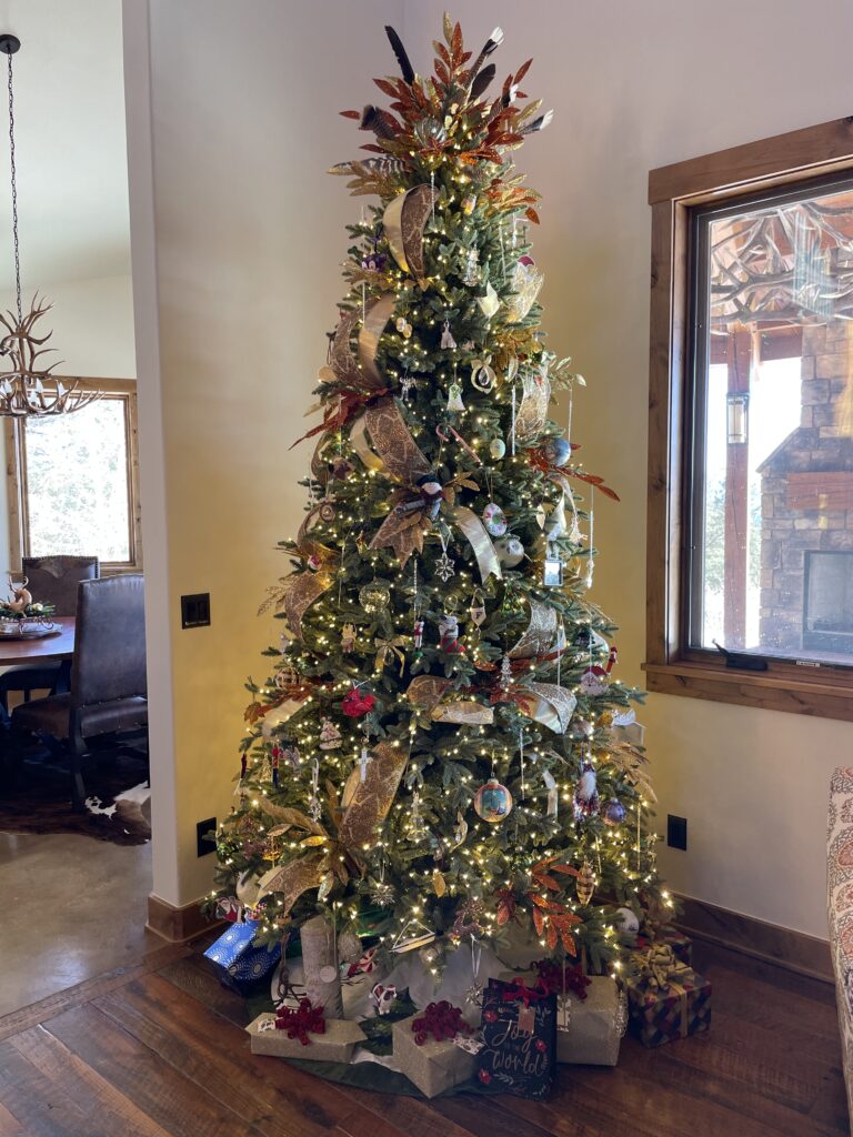 My first 9-foot decorated 'memory tree' wasn't quite right for the size of the room