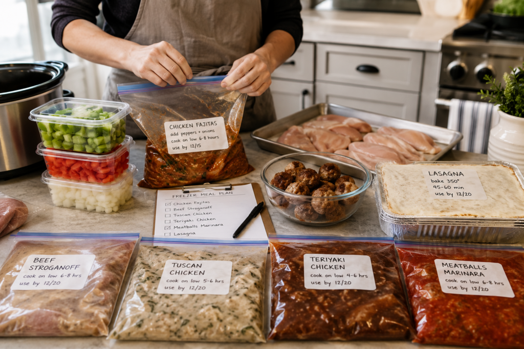 Preparing meals to freeze in advance saves time and alleviate stress in December - so you can focus on what matters most.